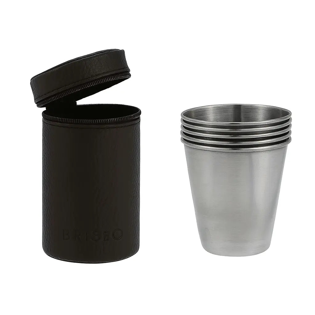 Set de Tasses Inox Briseo – Nomade & Élégant