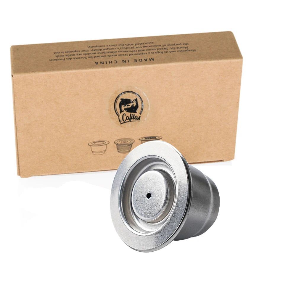 Capsule Réutilisable Acier Inox – Créez un Espresso Parfait avec Crème, Compatible Nespresso® | Nouvelle Génération Améliorée